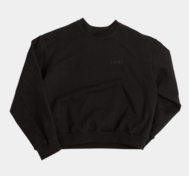 SOFT ARC SWEATSHIRT BLACK - GRIT -
