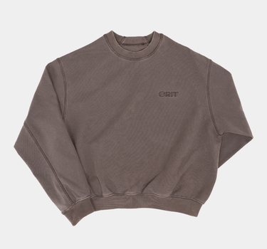 SOFT ARC SWEATSHIRT BROWN - GRIT - 