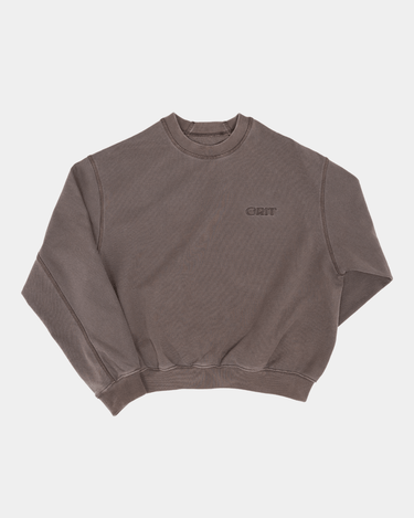 SOFT ARC SWEATSHIRT BROWN - GRIT - 